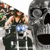 المصباح الأمامي للدراجات النارية يونيفرسال مخصصة LED Heada Light Metal Skull Headlamp Halloween Motorcycle Decorative Lights244p