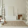 Carpets Nordic Simple Carpet For Living Room Bedroom Mat Home Decoration Checker Rugs Bathroom Entrance Door