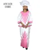 فساتين أفريقية للمرأة بازان ريتشي التطريز تصميم فستان طويل # LB063 210408