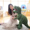 Animals 40~110cm Lifelike Tyrannosaurus TRex Triceratops Stuffed Dinosaur Plush Toy Soft Standing Green Brown Dino Children Xmas Gift 210