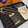 Klassisk designer halsband mode elegant fyra klöver halsband gåva för kvinna smycken skal pendlar hög kvalitet 6 färg med låda
