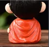 Creative Ceramic Cute New Chinese style Doll Souvenir Gift Table Office Home Decoration People Toy Ornaments Car Interior Decor Supplies