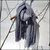 Kapelusze okładowe, szaliki Rękawiczki Moda AessorJapanese Styl Ciepły Soft Japanese Cool Cotton Tassel Crinkled Scarf Men Scarfs Drop Dostawa 2