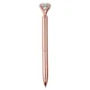 Luxury Crystal Pen Big Diamond Metal Ballpoint Pen Present Promotion Studentpapper Office Writing Supplies 0883