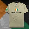 Côte d'Ivoire Côte d'Ivoire hommes t-shirt mode maillot nation équipe coton t-shirt vêtements sport tee CIV ivoirien ivoirien X0621