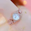 Femmes Marque De Luxe Montre Robe Dames Montres Diamant Quartz Or Montre-Bracelet Pour Femmes Cristal Horloge Montre Femme 210527