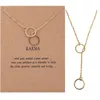 Design Sense Circle Series Collana Simple Collarbone Chain