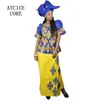 Африканские платья для женщины Bazin Brode Design платье три PCS One Set DP913 210408