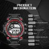 Serin Aydınlık Erkekler Spor Saati Yüksek Silikon Kayış Taktik Kollwatch LED Takvim Su Geçirmez Dijital Saatler3300917