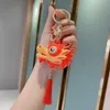 Новый мультфильм ключ цепь ПВХ китайский дракона брелок рождения подарки для детей Longxu сумка подвеска мода кисточек брелок подарок G1019