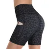 Vrouwen Hoge Taille Casual Shorts Sneldrogende Elastische Gym Running Shorts Telefoon Pocket Hip Fitness Training Workout Korte Leggings 210515