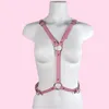 Belts Leather Harness Women Pink Waist Sword Belt Angel Wings Punk Gothic Clothes Rave Outfit Party Jewelry Gifts Kawaii Accessori230S