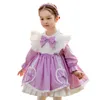 Bébé fille à manches longues espagnol turc Vintage Robe automne enfants Lolita princesse Robe de bal pour la fête de noël Robe 210615