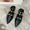 2021 Women Sandals Pointed Toe Ladies Sandals Slippers Flat Slides Causal Shoes Luxury Female Causal Heels Sandals
