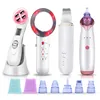 Ultrasonic Skin Scrubber Face Massager EMS Mesotherapy RF Radio Frequency Beauty Blackhead Remover Ultrasoic Infrared 220216