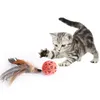 Cat Toys Teaser Toy Funny Relieving Stuffy Four-in-one Feather Ringing Paper Bell Ball Boredom Bells Rang