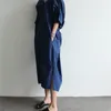 韓国の春と夏の大きなサイズのドレスのための女性のエレガントな背中のない綿のo-neck 210615