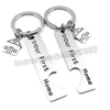 Mode Design Notre première maison en acier inoxydable clés d'acier inoxydable mignon accessoires accessoires Pendentif KeyRings pour couple amoureux Keychain Bijoux Bijoux Cadeaux