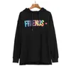 Ulica Trendy Styl Sweter Męskie Kapturem Big V Diatki Barwione Friends Wang Yibo Star Smave Hoodie