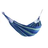 Outdoor Widen Portable Hanging Hammock Dormitory Lazy Chair Travel Camping Swing Chairs Thick Canvas Stripe Hang Bed Hammocks Double Single People TH0065