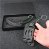 Promoção! M27 Karambit Faca DC53 Preto / Branco Lavagem de Pedra Lâmina Full Tang G10 Lidar com Facas de Garra de Lâmina Fixa com Kydex