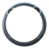 Steering Wheel Covers 15 Inch Universal Car Cover Cute Carbon Fiber Synthetic Leather Handle For Girl And Women