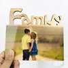Woodiness Sublimation Blank Frames MDF DIY Three Dimensional Hollowing Out Blank Slate Letter Shape Laser Cutting Home Accessory