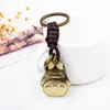 Nouvelle mode mignon Kawaii chaton chat porte-clés anneau Anime Totoro porte-clés créatif bibelot charme métal cuir porte-clés G1019