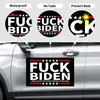 Autocollant de voiture en PVC Trump 2024 autocollants de campagne présidentielle américaine Biden n'est pas mes présidents bannière étanche