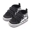 Chaussures de bébé Spring First Walkers Checkered Baby Lace Up Tolevas Chaussures Soft Bottom Barf Boy Girl Sh 68