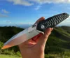 1pcs High End LC28NR Flipper Folding Kniv D2 Satin Drop Point Blade G10 Handtag Kullager Fast Öppna Knivar