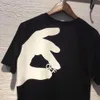 Прибытие бренда одежды короткие вязаные O-шеи с повседневной футболкой мужчины хип-хоп печатание досуга хлопчатобумажная футболка Homme Sale 210706