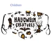 Nuova maschera classica in cotone di Halloween per bambini, antipolvere, lavabile, con stampa di cartoni animati, PM2.5