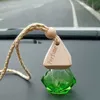 Bilparfym Hängsmycke Air Freshener Glass Clear Refillerbar doft för att hänga tomma flaskbil Tillbehör Inredning
