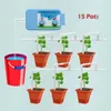 DXBQYYXGS Dois Dispositivos Automáticos Automatic Timer Inteligente 15 Pots Garden Gotejamento Irrigação Suprimentos Home Plant Watering Kits 210622