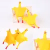 Cute Chicken Egg Toy Laying Hens Crowded Stress Ball Keychain Creative Funny Spoof Tricky Gadgets Keyring with Key Chains Novelty Halloween Vent Toys for Kids Adult