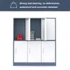US stock Bedroom Furniture Locker Storage Cabinet - 6 Metal Wall Lockers for School and Home Storage Organizer a32