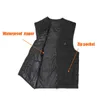 Hommes automne extérieur USB 5 places gilet de chauffage infrarouge veste d'hiver flexible vêtements thermiques électriques gilet de pêche randonnée 210925