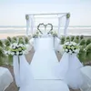25 till 100 meter vit organza bröllopsdekoration tutu baby shower tulle roll för fest evenemang DIY dekor leverans