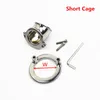 10 dimensioni Cockrings Chastity Cages Locking Male Penis Custodia Sleeve Ring Bondage Devices Men Astinence Metal Cock Cage Gioco per adulti Sex Toys BB-120