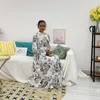 Ethnische Kleidung Afrikanische Print Kleider für Frauen 2022 Frühling Sommer Mode Robe Africaine Femme Bazin Riche Langes Kleid Damen Maxi Party