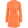 Fatos femininos blazers 2021 outono moda cor sólida manga longa lapela terno botão botão windbreaker casaco de inverno roupas mulheres