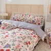 Set di biancheria da letto XU LE Set 100% cotone trapunta morbida modello copripiumino lenzuolo federa piccolo fresco doppio singolo 4 pezzi