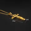 Anhänger Halsketten Kreuzkette Halskette für Frauen und Männer Luxus männlich Hip Hop Kühles Zubehör Mode Unisex Jesus Geschenke