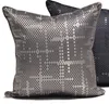 Coussin/Oreiller Décoratif Tissage De Mode Gris Abstrait Coussin Décoratif/almofadas Cas 45 50, Housse De Coussin Moderne Européen Américain Ho