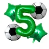 パーティーの装飾ヘリウムフォイルグロブサッカー風船の誕生日の装飾子供たちの男の子ワールドカップ桁数ボールサッカーの供給