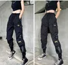 2021 Men Women Cargo Pants Multi Pocket Harem Pants Male Streetwear Fashion Mens Casual Jogging Pants New Elastic Waist Trousers X0723