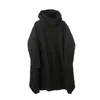 IEFB / Мужская носить весенний дизайн с капюшоном многосторонний пуловер ветровка черный большой размер с длинным рукавом одежда 9Y3987 210524