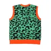 leopard men Luxury golf Camouflage Le Fleur Tyler The Creator Knit Casual Sweaters Vest sleeveless Asian Size Drake #M14 210820