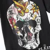 T-SHIRT ROUND NECK SS TATTOO SKULL STRASS Men's T-Shirts Rhinestone Skulls Mens Tshirts Classical High Quality Top Tees PB 16596